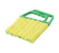 Advokingtap 1PC Microfibre Venetian Blind Brush For Window AC Duster Cleaning Horizontal Vertical Slats Dust Remover Tool Yellow 160X135x20mm(green)