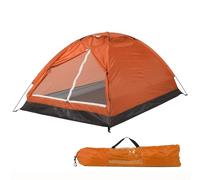 Advokingtap 2 Man Tent For Camping, Easy Setup Lightweight Two Doors PU1500mm Dome Tent, Windproof for INSTANT Outdoor Tent Suitable For Glamping, Traveling, Beach(Orange)