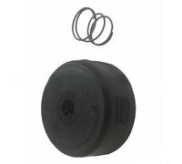 Advokingtap 2 Pieces Trimmer Head Cover And Spring Set Compatible With FSA57/FSE52 C3-2 Spool Housing Top, Black Plastic Replacement Parts For Lawn