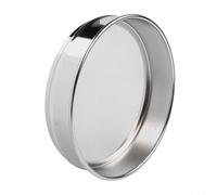 Advokingtap 20cm Chrome Mesh Sieve Stainless Steel Inspection Sifter with Plated Frame Multiple Mesh Sizes Laboratory Sample Testing for Medicine Food Powder Granules(18 Mesh)