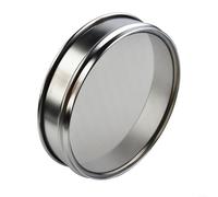 Advokingtap 20cm Chrome Mesh Sieve Stainless Steel Inspection Sifter with Plated Frame Multiple Mesh Sizes Laboratory Sample Testing for Medicine Food Powder Granules(10 Mesh)