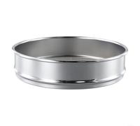Advokingtap 20cm Chrome Mesh Sieve Stainless Steel Inspection Sifter with Plated Frame Multiple Mesh Sizes Laboratory Sample Testing for Medicine Food Powder Granules(20 Mesh)