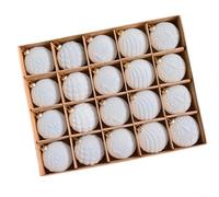 Advokingtap 20PCS Velvet Flocked Christmas Ball Ornaments 6CM Elegant Plush Texture Unique Shaped Design Decorative Baubles for Xmas Tree Holiday Party Home Winter Decor(Milk White)