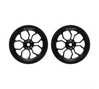 Advokingtap 2pcs 82mm Easy Wheel, Lightweight High Stability Smoother Rolling for Brompton Folding Bike