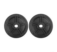 Advokingtap 2Pcs Air Compressor Caster Wheels Replacement Foot Pads Plastic Wheel Hubs With Screws Compatible With Small Pump Models For Workshops Garages(8inch)