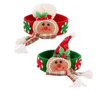 Advokingtap 2pcs Christmas Curtain Holdbacks GChristmas Cookies Man Themed For Tree Or Doors, & Curtains, Easy Installation(2pcs)
