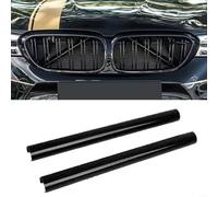 Advokingtap 2PCS Front Grille Insert Trims Stripe Cover With V Guards Compatible With 1 2 3 4 Series (Black)