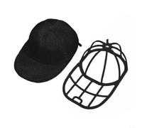 Advokingtap 2PCS Hat Washing Bag For Baseball Sun Hats Beanies, Breathable Mesh Laundry Protector With Zipper, Machine Wash Safe 32X20x12cm White