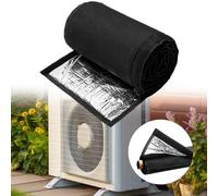 Advokingtap 3 Layer Copper Pipe Insulation Cover 600D Oxford Air Conditioner Line Protection Sleeve for HVAC System Outdoor Split AC, 72X10.2 Inch
