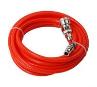 Advokingtap 30M Air Compressor Hose 5X8Mm Eva Pneumatic Straight Pipe With C-Type Quick Connectors, Red, For Workshop And Industrial Use(30 meters)