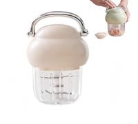 Advokingtap 350ML Electric Garlic Chopper, Mini USB Charging Food Processor, Portable Kitchen Meat Grinder For Onion, Garlic, Chili, Fruit(Beige)