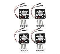 Advokingtap 4-Pack 5V 3007 Cooling Fan With Dual Terminal Connector Compatible With for RASPBERRY Pi 4B/3B+/3B/2/B+ And Pi for ZERO For Robotics Projects And(4PCS)