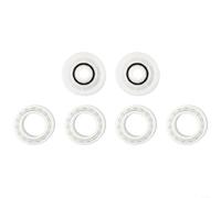 Advokingtap 4 Pack Guide Wheels With 2 Pulley Gears 3884997-R6 For Dolphin CC Plus M200 M400 M500 for DX3 for DX4 Dx6 for PREMIER Pool Cleaner Plastic Replacement Accessories Adjustable Dual Spray