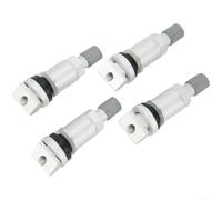 Advokingtap 4 Pack Tire Pressure Sensor Valve Stem Repair Kit For BMW X1 X2 X3 Stainless Steel TPMS Direct Replacement Silver 5.5x1.2cm Fits Front Rear