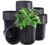 Advokingtap 40-Pack Plastic Nursery Pots With 16 Drainage Holes For Transplanting And Growing Herbs Or Succulents Indoors And Outdoors