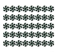 Advokingtap 40Pcs Artificial Peppermint Candy Garland Plastic Holiday Ornament For Christmas Tree Mantel Staircase, 3.4 * 0.6cm(green)