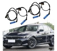 Advokingtap 4Pcs ABS Sensor Wheel Speed Front Rear Left Right Compatible With For BMW E46 Z4 323I 318I 320I, Easy To Install