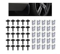Advokingtap 50Pcs Mudguard Lining Screws And U-Bolt Clips Metal Fixing Kit With 4.8x16mm Hex Head Screws Washers Fit For Car Truck SUV Fender Liners Engine Guards Door Trims