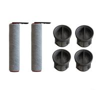 Advokingtap 6-Piece Microfiber Brush Roller And HEPA Filter Set For Mova X4 Pro/X4 Plus/X40 Pro/Plus/Turbo/Mate Wet Dry Floor Scrubber Cleaning(6pcs)