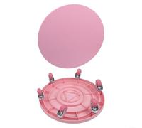 Advokingtap 6-Wheel Ab Roller Core Trainer With Silent PU Wheels And Non-Slip Rubber Disc For Home Fitness And Belly Fat Burning Workouts(pink)