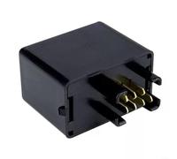 Advokingtap 7 Pin LED Flasher Relay For Suzuki Motorcycles Plug-and-Play For LED Turn Signals 0.1-100W ABS Black Supports All Major Models