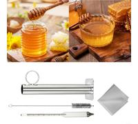 Advokingtap 8Inch Maple Syrup Hydrometer Test Cup Kit, Hydrometer Maple Syrup Density Kit, Baume And For Brix Scale Easy To Read, With Cleaning Brush