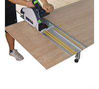 Advokingtap Aluminum Alloy Circular Saw Guide Rail/Track Suitable For Carpentry, Standard T-track, Carpentry Workbench(400mm)
