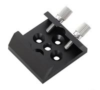 Advokingtap Aluminum Dovetail Base For Telescope Finder Lightweight Alloy Flat Mount With Thumbscrew Locks Secure Attachment For Astronomical Observation(Black)