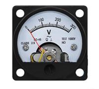 Advokingtap Analog AC Voltmeter SO-45 Pointer Type Digital 5V-800V ABS Flame-Retardant Shell Highly Sensitive For Industrial Power Monitoring(AC30V)