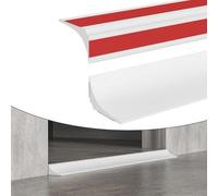 Advokingtap Bath Sealant Strip,Shower Tray Sealing Strip, Bath Sink Edging Seal Trim 45Mm Width 15Mm Height White Waterproof Barrier For Bathroom Kitchen Floor 1M/3M(1 meter)