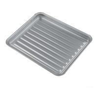Advokingtap BBQ Grill Grate Cuttable Stainless Steel for Microwave Oven - Reusable Wire Rack Baking Tray Multi Brand Compatible Silver(23-25L)