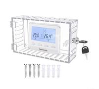 Advokingtap Clear Thermostat Lock Box, Thermostat Protective Cover With 4 Extension Screws Suitable For Residences, Factories, Schools, Hotels