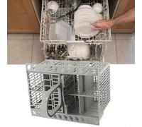 Advokingtap Compatible Grey Dishwasher Cutlery Basket For Bauknecht For INDESIT For Hotpoint Appliances With Part Number C00257140 386607 257140 482000023046