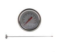 Advokingtap Compost Soil Thermometer, With 50 Cm Probe Stainless Steel Long Probe Temperature Meter For Temperature Readings For Gardening And Composting