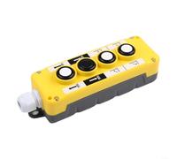 Advokingtap COP-2B/3B/4B Crane Control Switch With ABS Flame-Retardant Housing, 2A/5A 250V/500V Normally Open Pushbutton, Orange-Yellow For Hoisting In High-Rise Buildings(COP-4B)
