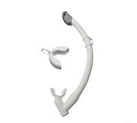 Advokingtap Dry Wet 2-in-1 Foldable Silicone Snorkel Tube with Portable Storage Box for Easy Breathing in Snorkeling and Recreational Diving(White)