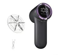 Advokingtap Fabric Shaver, Electric Lint Remover, Rechargeable Lint Shaver, With Blade, 5 Speed With LED Display For Clothes, Furniture(gray)