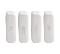 Advokingtap For Tuya Smart WiFi Temperature Humidity Detector Sensor Real-Time Monitoring App Alerts Low Power Long Battery Life Table Wall Mount Compatible With For Alexa Google(4pcs)