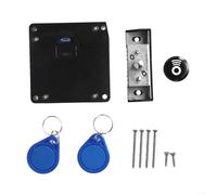 Advokingtap Invisible NFC Smart Lock, For Cabinet Drawer Keyless IC Card Mobile Sensor Lock No Drill Installation Battery Not Included 7-Piece Set