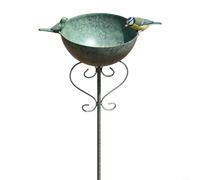 Advokingtap Iron Rustic Bird Feeder With Detachable Design And Vintage Green Finish, 19X14x101cm, For Feeding And Watering Birds In Garden Birdwatching