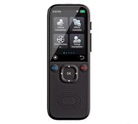 Advokingtap Large-Screen Smart Voice Translator With Real-Time And Offline Translation Supports 142 Languages For Travel And Business, Black ABS 17X8x5cm