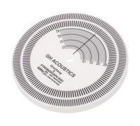 Advokingtap Lp Turntable Strobe Disk,1 Pack Lp Vinyl Record Speed Disk Strobe Turntable Calibration Tool Acrylic Ruler For 33 45 Rpm Phonograph Debugging Dj Home Use White