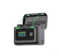 Advokingtap Multi-Functional Battery Charging Case For DJI for OSMO Action6, 24W PD30 Compact ABS Black, Portable Travel