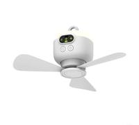 Advokingtap Portable USB Ceiling Fan With 8000MAh Battery, Night Light And Remote Control With 3 Wind Speeds