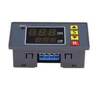 Advokingtap Programmable Timer Switch Module DC 12V 10A Digital Time Delay Relay Dual LED Display Cycle Operation Timing 0-999s/min/h AC250V DC30V 1500W Max for Pump Engine Light Control