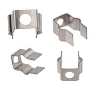 Advokingtap Replacement Metal Mounting Clips Set for IQ and AI AV2501S Robot Vacuum Side Brushes Stainless Steel Bracket Silver 4pcs Secure Attachment for Multiple Models
