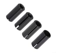 Advokingtap Router Bit Conversion Collet Chuck Adapter Set High Precision Clamping Carbon Steel Black 12Mm To 6Mm 6.35mm 8Mm 10Mm Pack Of 4