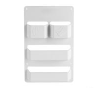 Advokingtap RV Toilet Storage Box With Multi-Layer Waste Tank Compartment Organizer, ABS Plastic, White, Compatible With for DOMETIC, Wall-Mounted Waterproof Design For Motorhome