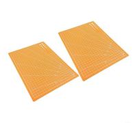 Advokingtap Self-Healing Cutting Mat Set, Non-Slip Blue Yellow Green For A3 For A4 A5 Double-Sided Cutting Board For Paper And Quilting 2-Piece (2PCS For A4 yellow)