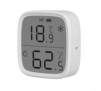 Advokingtap Smart Temperature And Humidity Sensor With 25-Inch LCD Display, High Accuracy for SWISS Sensor, Compatible With for ZIGBEE 30 Hub For Home, Nursery, Conservatory, Or